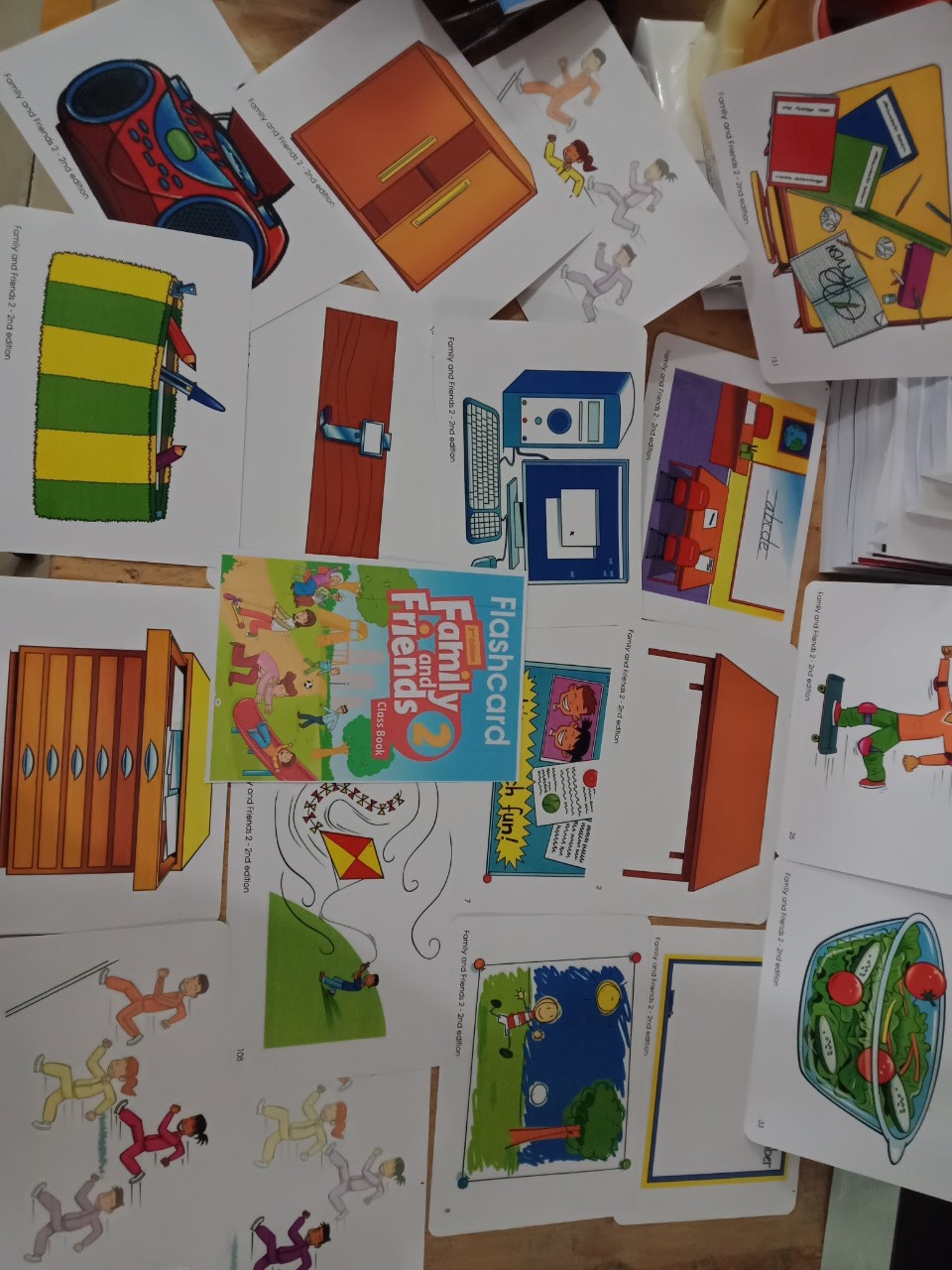 Trọn bộ Flash card, thẻ học tiếng anh thông minh cho trẻ Family And Friends 2 2nd từ Starter tới 4