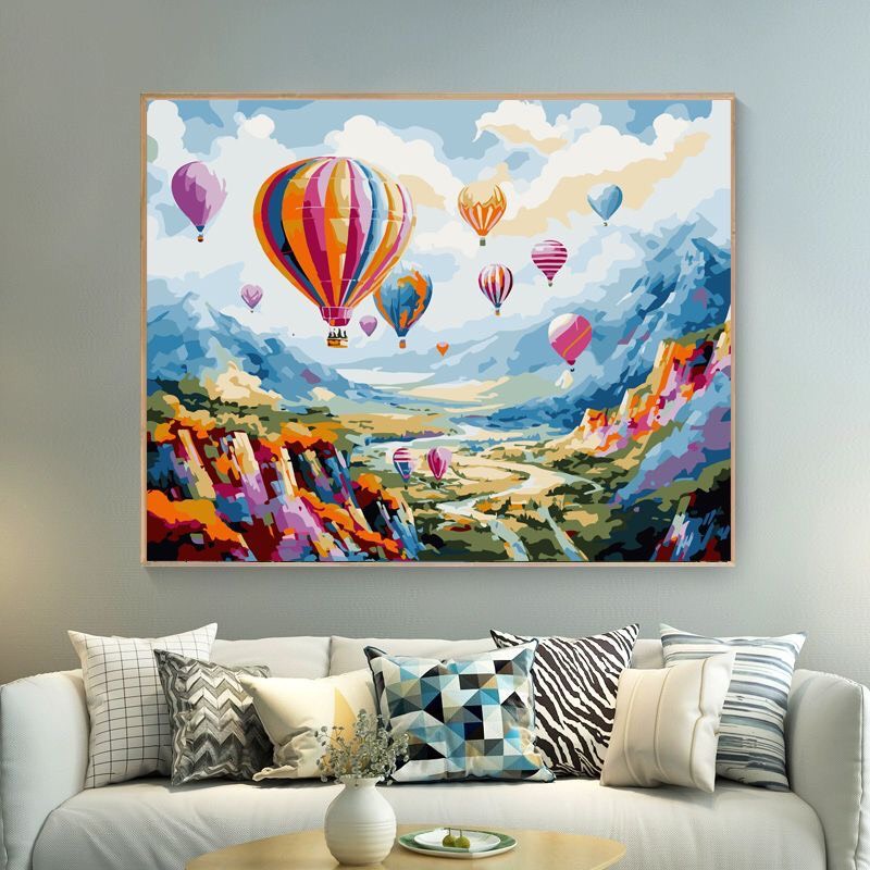 KHUNG 1.6cm -Tranh sơn dầu số hóa rẻ,đẹp-CÓ SƠN BÓNG,đã căng khung, size 40x50-tranh tô màu theo số