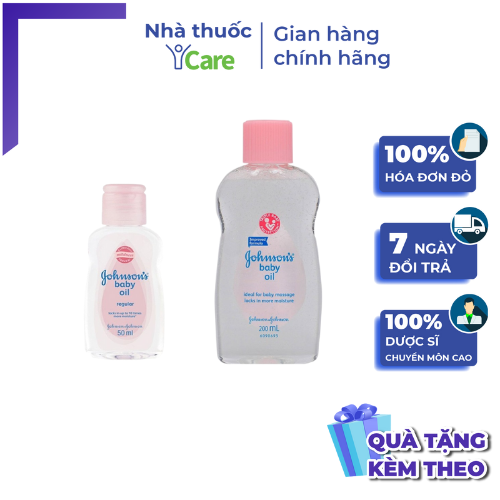 DẦU MASSAGE VÀ DƯỠNG ẨM JOHNSON's BABY OIL 50ML