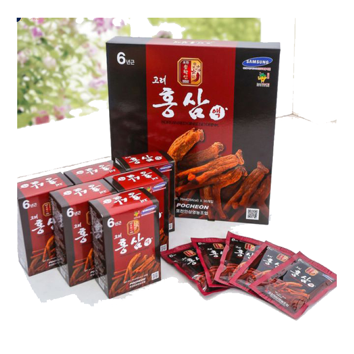 [HCM]Nước Hồng Sâm Pocheon 70ml Hàn Quốc [ COMBO 30 GÓI ] Loại Thơm Ngon