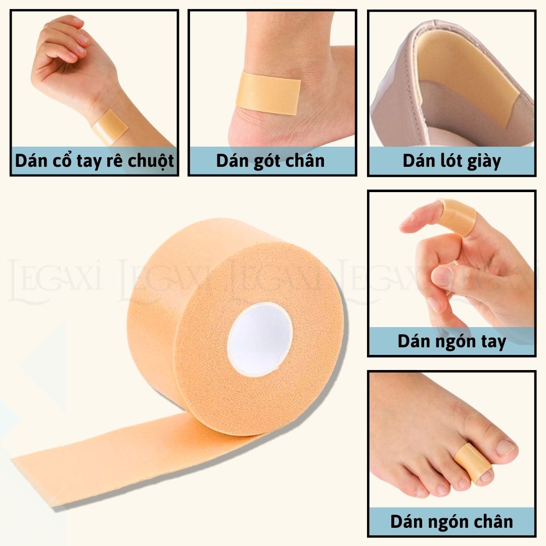 băng dán gót giày ngăn tiếp xúc bảo vệ châm chống ma sát thoáng khí chống 7
