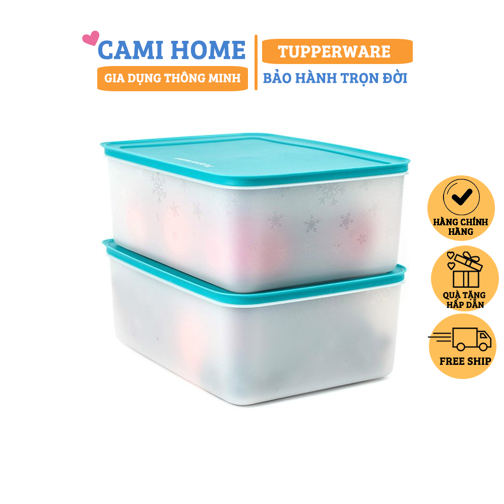 Hộp nhựa trữ đông bảo quản thực phẩm tủ lạnh freezermate gen ii 5.7l chính hãng tupperware, kín nước kín khí an toàn
