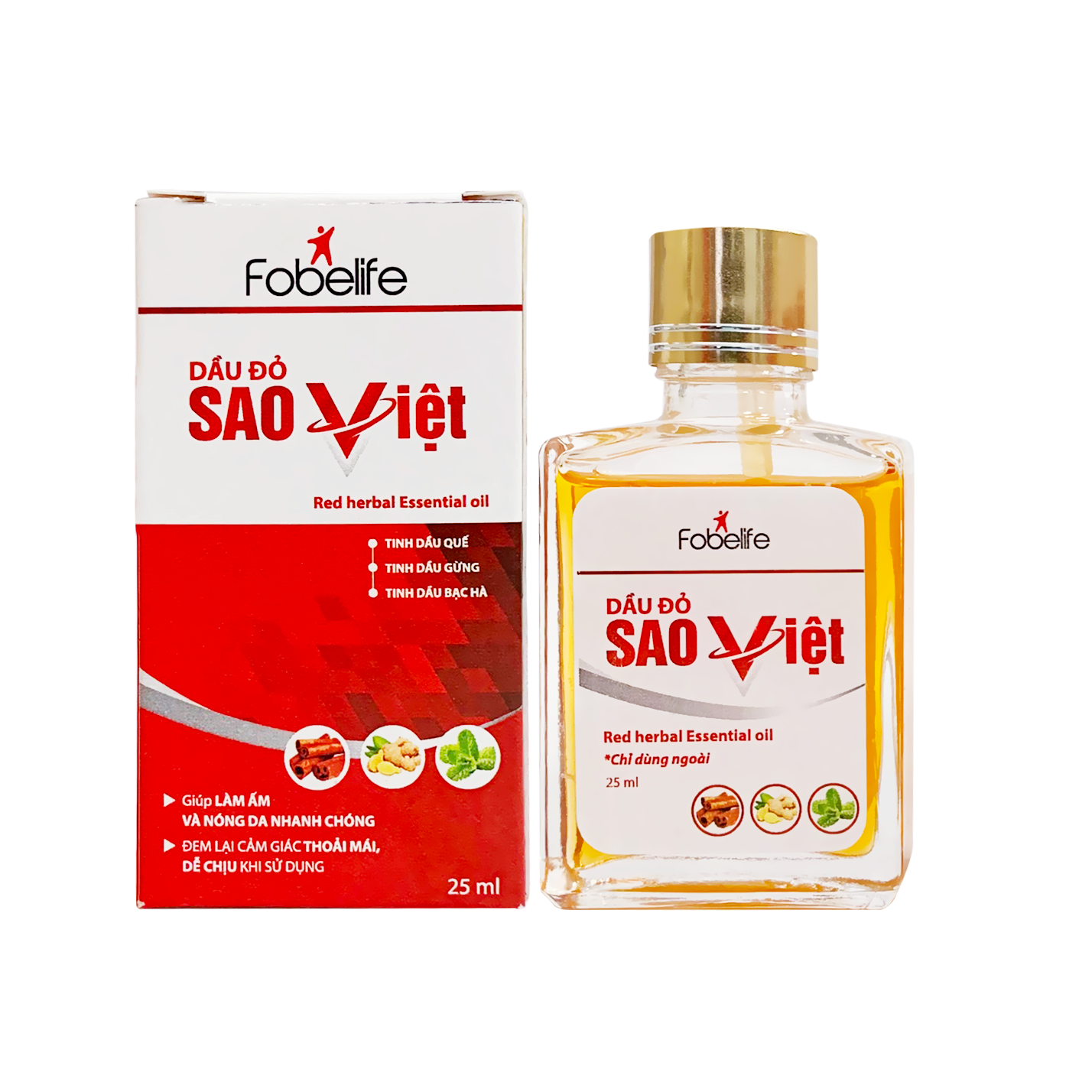 DẦU ĐỎ SAO VIỆT Giúp làm ấm cơ thể giảm tình trạng cảm lạnh sốt