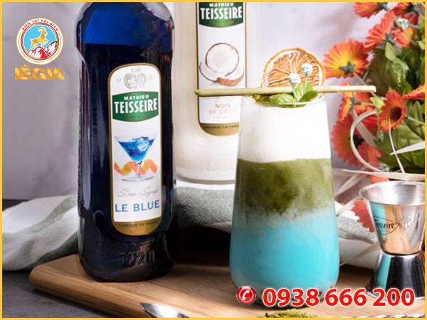 Siro teisseire vỏ cam xanh - teisseire le blue syrup