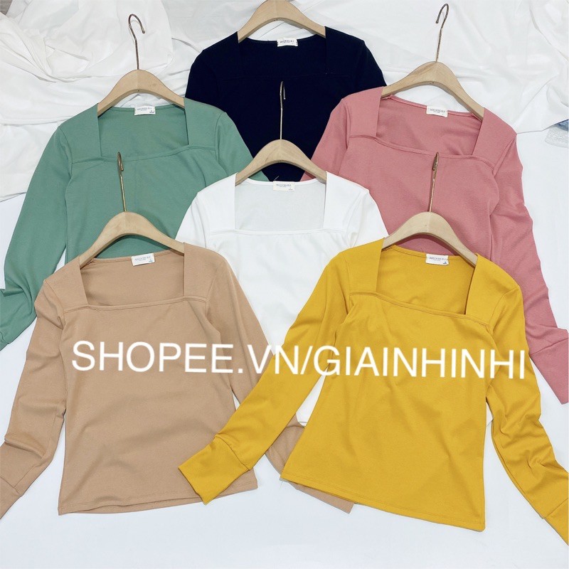 Áo thun cổ vuông cá tính vạt bầu xinh vb1 love 14
