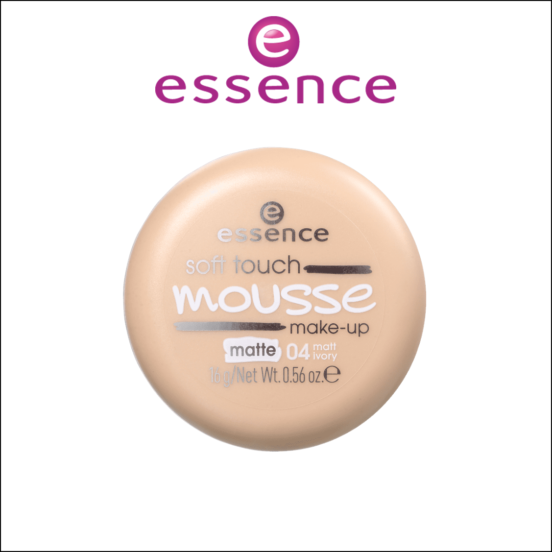 Phấn tươi đức essence mousse soft touch make up màu số 04 matt ivory 16g