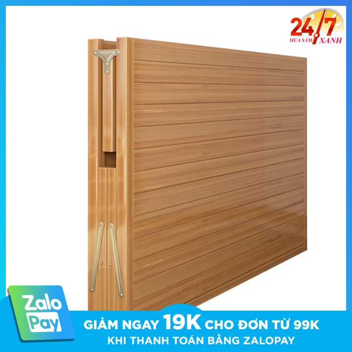 (Sản phẩm tiện lợi )Giường tre gấp gọn { chống mối mọt,gấp gọn tiện lợi } nằm mát về mùa hè ấm về mùa đông KT 60*195cm .