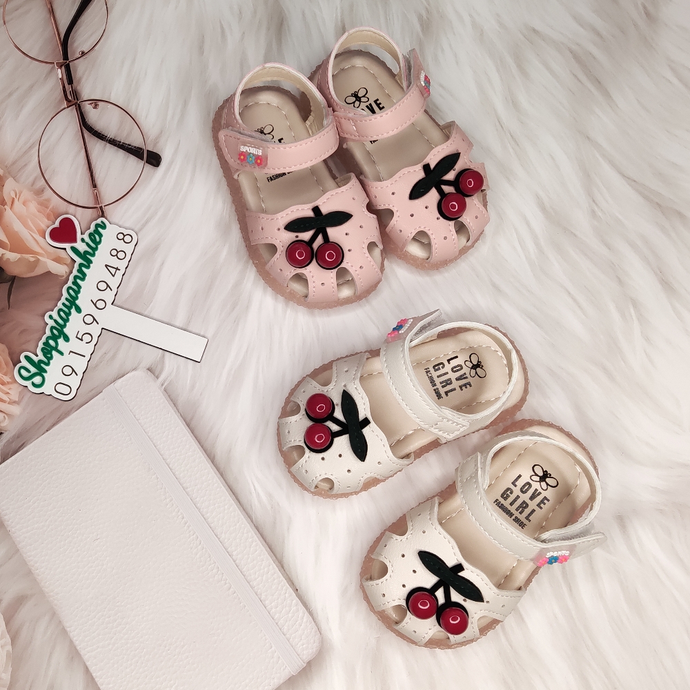 Dép tập đi cho bé gái , giày sandal cho bé gái 1,2,3 tuổi