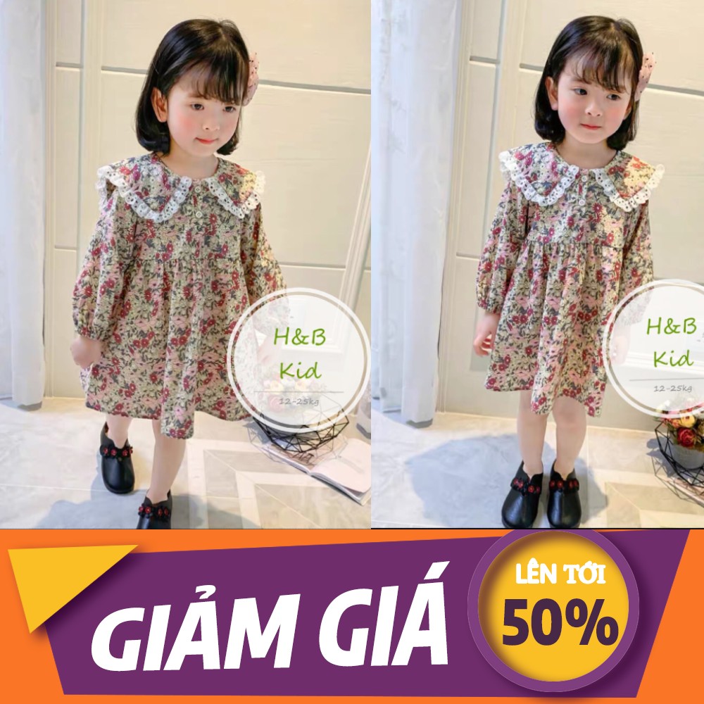 Đầm dài tay ren hot hit cho bé gái (size 10-25 kg)-chát với shop để tư vấn size