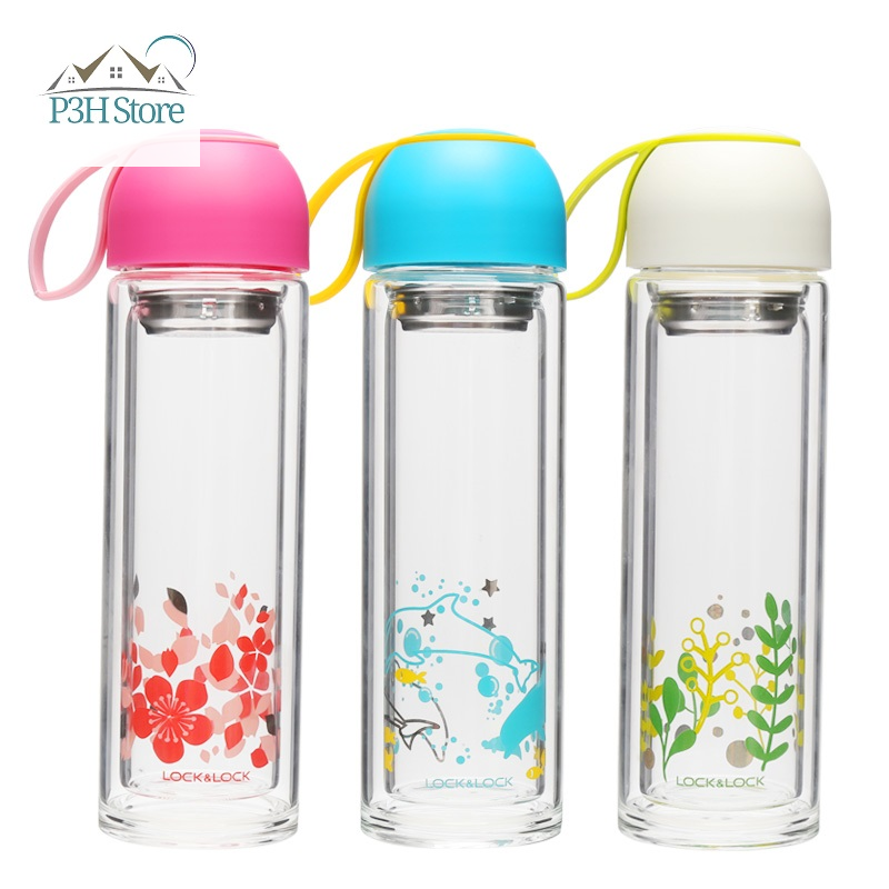 Bình thủy tinh Lock&Lock 2 lớp chịu nhiệt 350ml LLG654