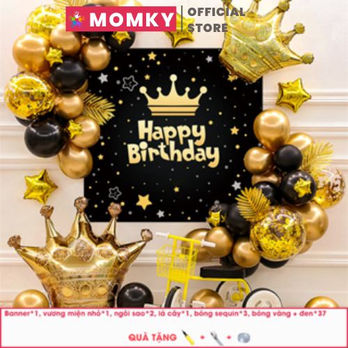 Set bóng trang trí sinh nhật bé trai và bé gái