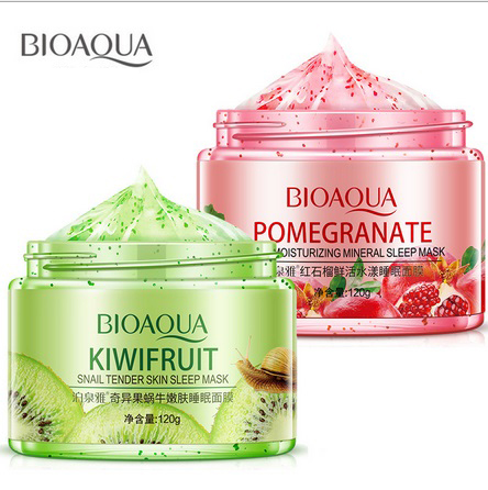 [HCM]Mặt nạ ngủ Hoa quả Bioaqua trọng lượng 120g giúp tái tạo da ngăn ngừa lão hóa Giàu vitamin C giúp da trắng sáng - BUMSTORE