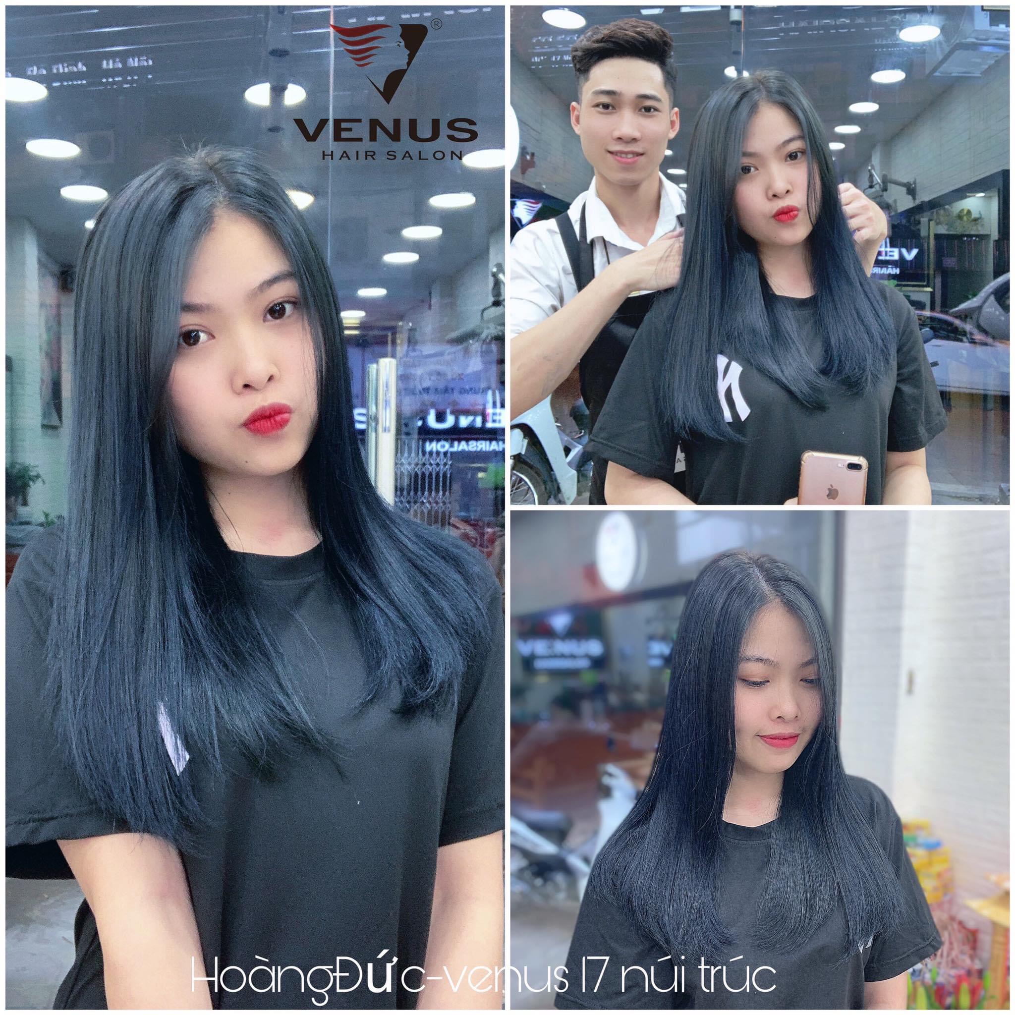 (Màu Xanh Than) Kem nhuộm tóc tại nhà COLORLINE mẫu mới, hàng nội địa Việt Nam, cam kết an toàn + tặng kem oxy trợ nhuộm