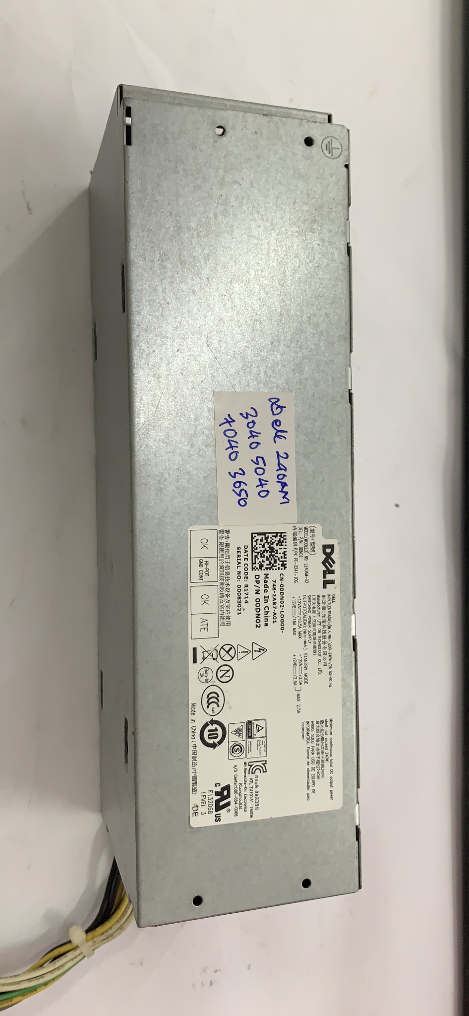 Nguồn dell optiplex 3040 5040 7040 3650 sff 240w power supply hu240am-00 0m2wh