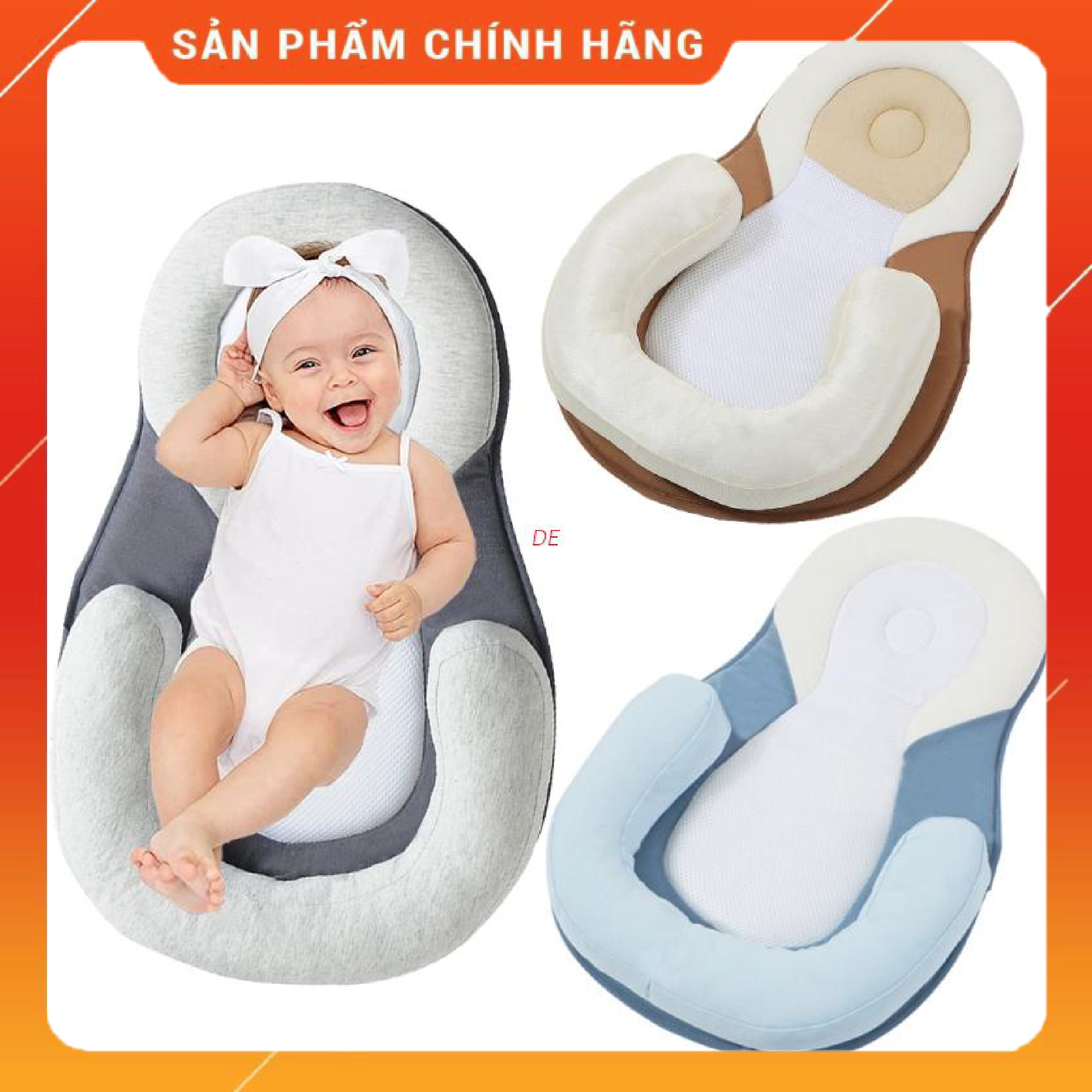 Nệm nằm cho trẻ sơ sinh, chống trào ngược, định hình tư thế ngủ của bé