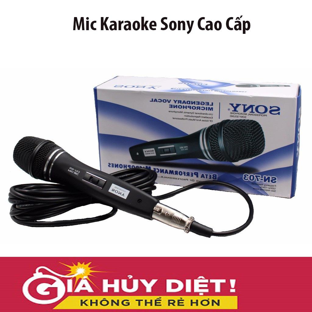 [SIÊU SALE] Micro Karaoke Có Dây Cao Cấp, Mic Hát Karaoke, Micro Karaoke Có Dây Loại Nào Tốt , Ban Mic Hat Karaoke, Mic Karaoke Sony Nhật Bản, Cho Bạn Hát Ca Tự Tin Không Lo Bị Hú Hay Rè, thích hợp với tất cả loại loa karaoke