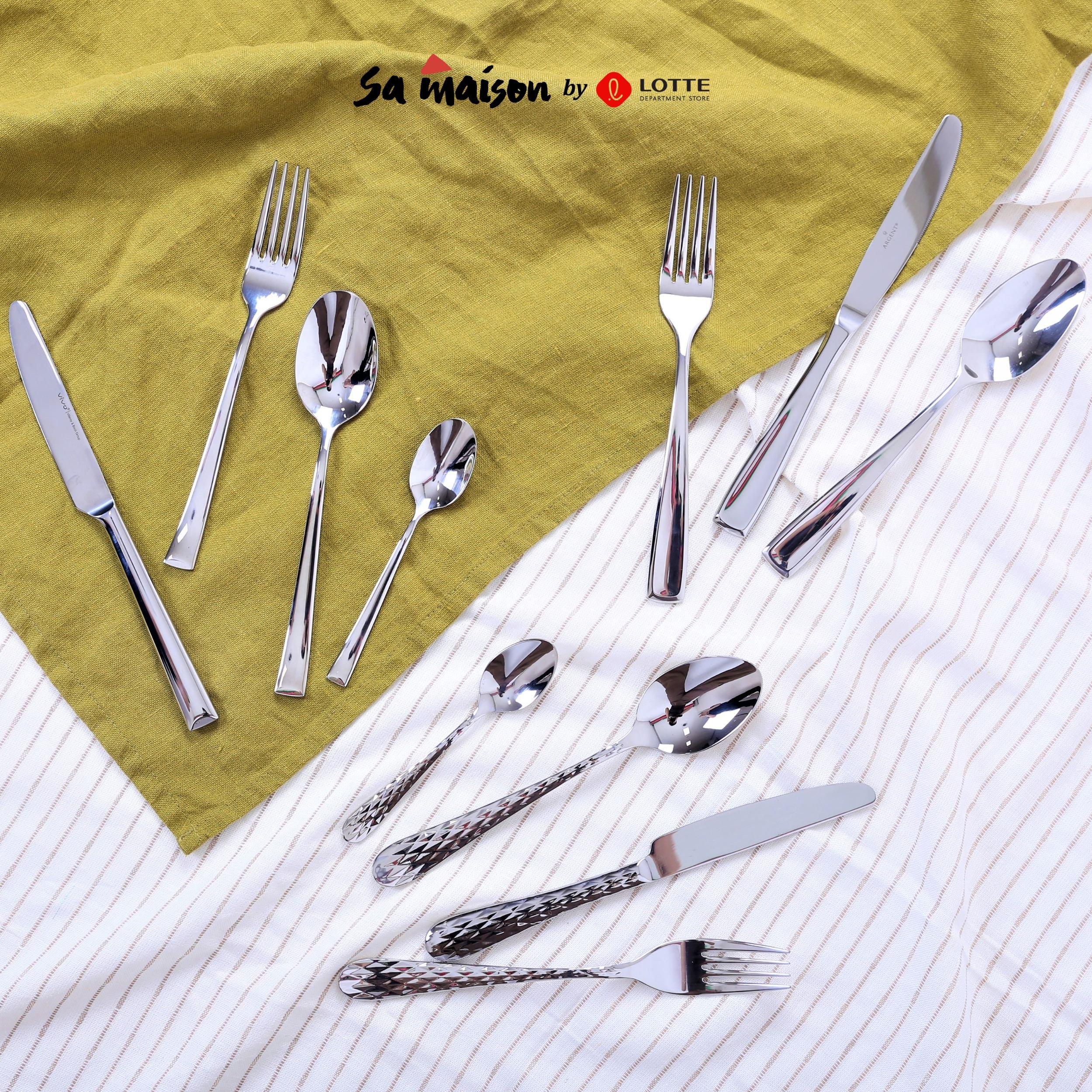 Dao, thìa, dĩa, thìa cà phê inox 304 cao cấp Sa Maison