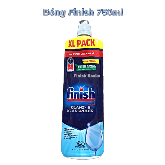 Nước làm bóng Finish 750 , Nước trợ xả finish dùng cho máy rửa chén