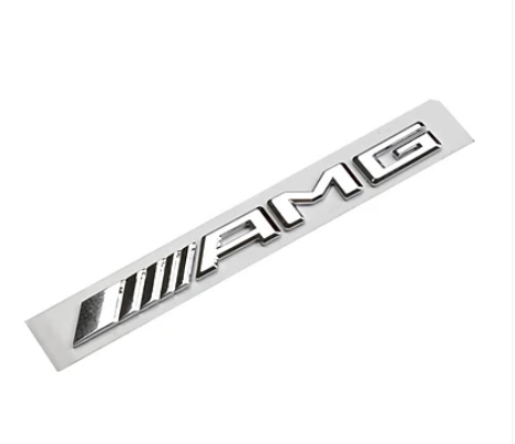 Decal 3d chữ nổi amg/glc63/4matic dán đuôi xe mercedes benz