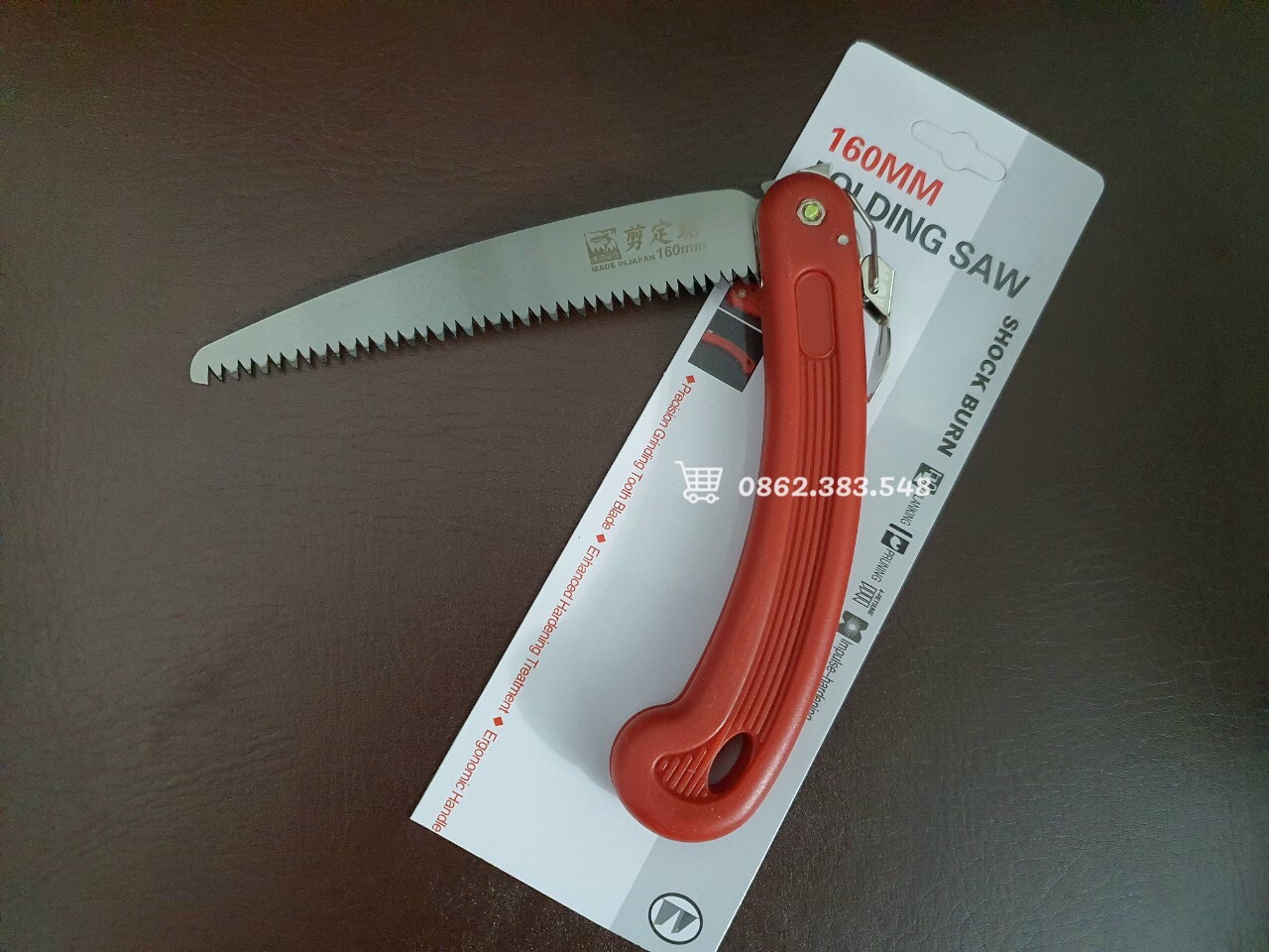 Cưa gấp cắt cành Nhật 160mm cán đỏ