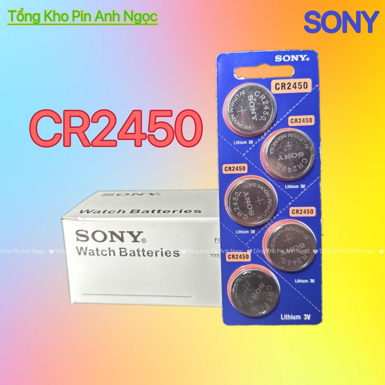 Pin cr2450 sony 3v - made in indonesia