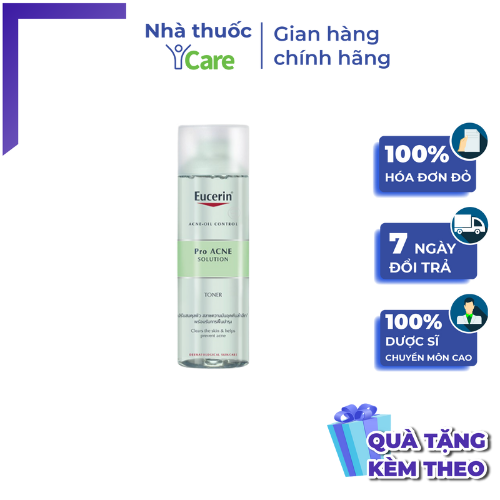 Nước hoa hồng Eucerin Pro acne solution toner chai 200ml