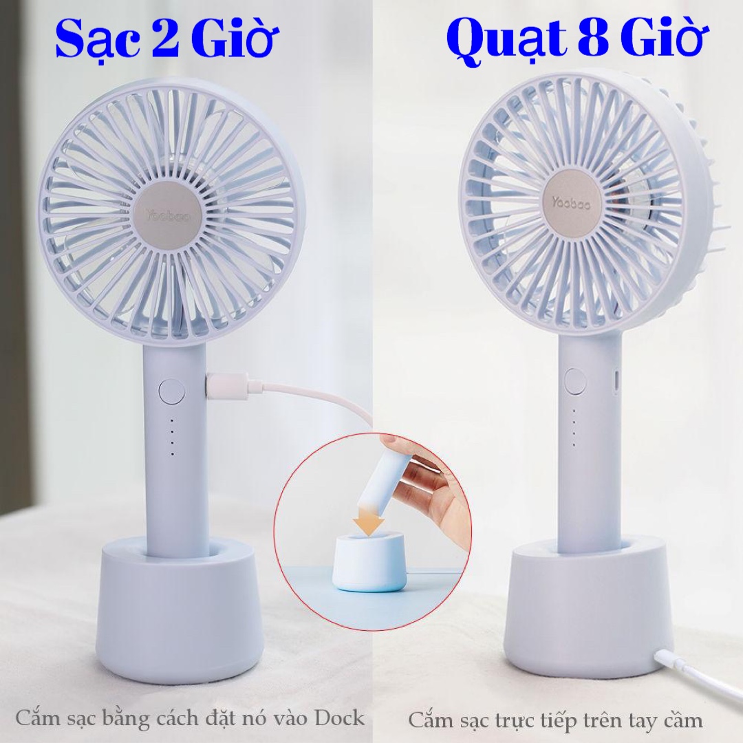 [TẶNG ĐẾ QUẠT ĐỂ BÀN] QUẠT TÍCH ĐIỆN CẦM TAY MINI 3 CHẾ ĐỘ CỰC MÁT - CẦM ĐI DU LỊCH ĐI LÀM RẤT THÍCH HỢP - TẶNG DÂY CÁP SẠC TRỊ GIÁ 30K + SẴN PIN QUẠT