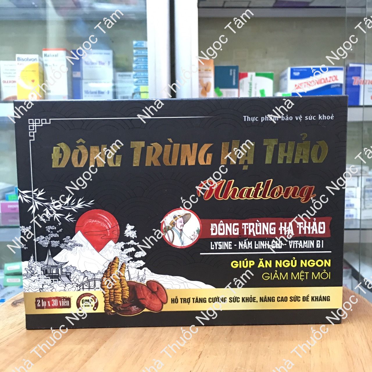 [Ảnh thật] ĐÔNG TRÙNG HẠ THẢO NHẤT LONG HỘP 2 LỌ X 30 VIÊN