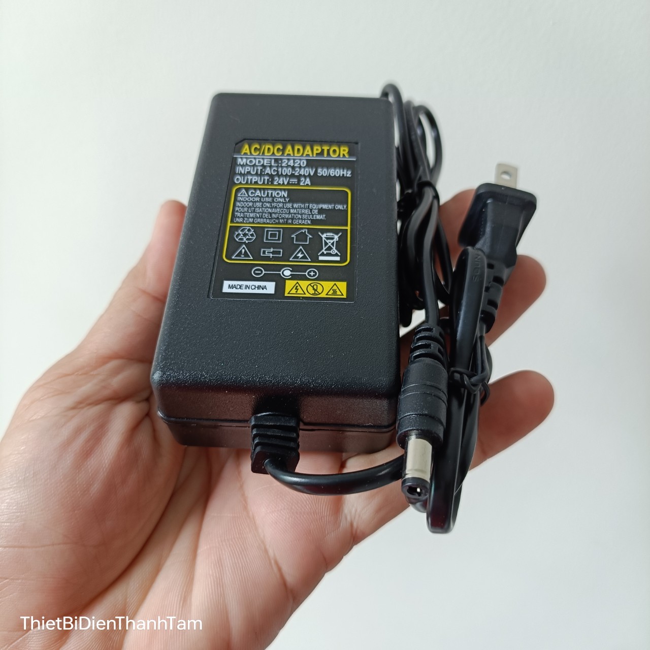 Bộ nguồn adaptor 24vdc 2a/ 24dvc 1a - dùng cho camera, cảm biến, loa báo động