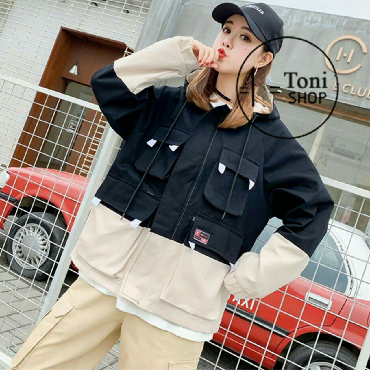 Áo khoác Kaki Nam (Nữ) Phối 2 Màu $ Túi Hộp PU17