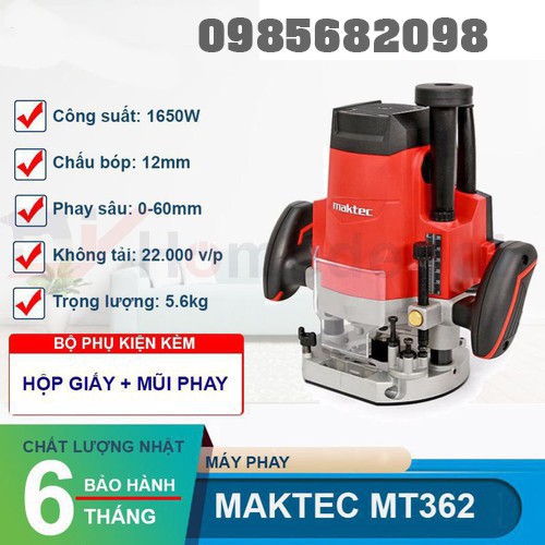 Máy soi gỗ maktec 362 1650w-mt cao cấp