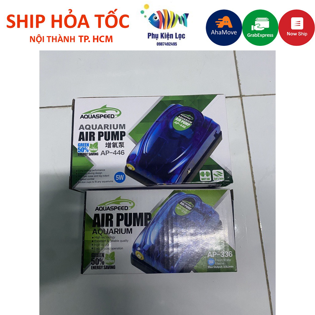Sủi oxy aquaspeed 1 vòi 2 vòi cho hồ cá