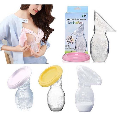 Cốc Hứng Sữa/ Hút Sữa Rảnh Tay Silicon Breast Pump
