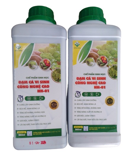 Phân đạm cá vi sinh _ hữu cơ sinh học _ chai 960ml