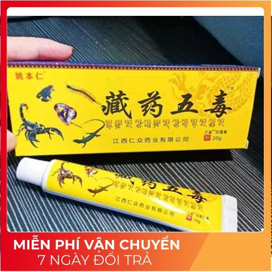 [cao xoa] Kem xoa bóp Ngũ Độc Tây Tạng hỗ trợ giảm đau nhức xương khớp nội địa trung quốc -yen001