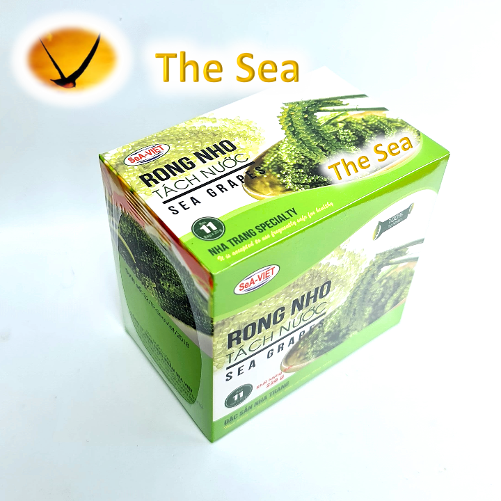Rong nho tách nước Sea Việt (Hộp 220g 11 gói) + Nở gấp 10 lần kích thước ban đầu