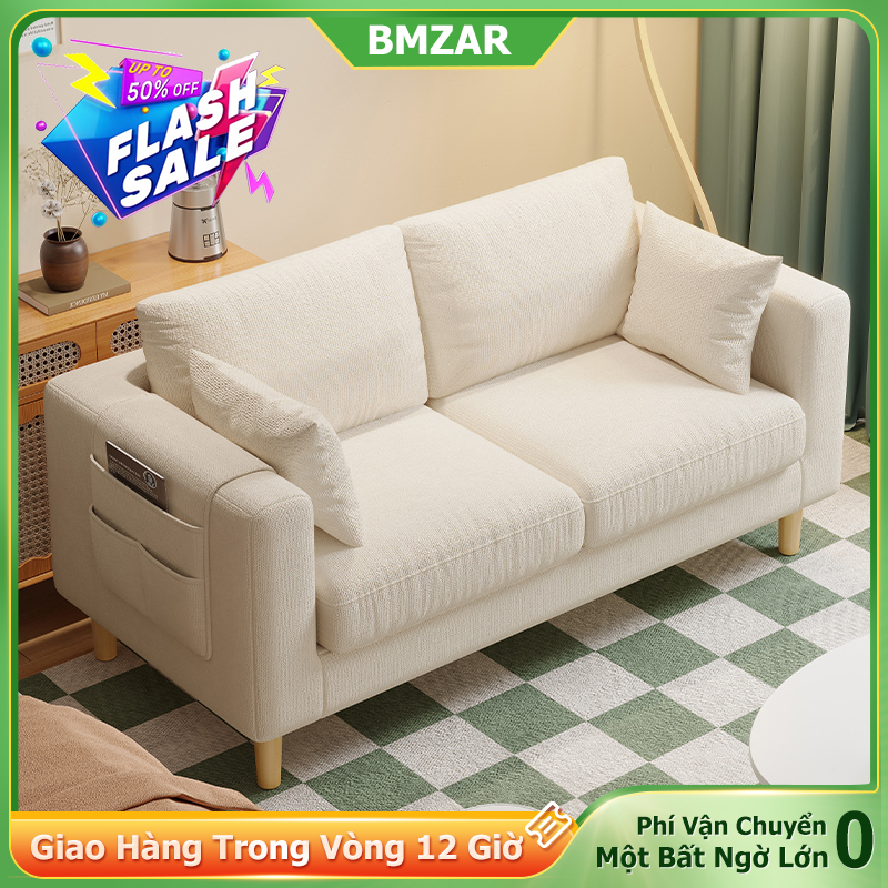 BMZAR Ghế sofa ba chỗ giường nằm cao cấp chất vải mịn êm ái chân ghế bằng gỗ chắc chắn