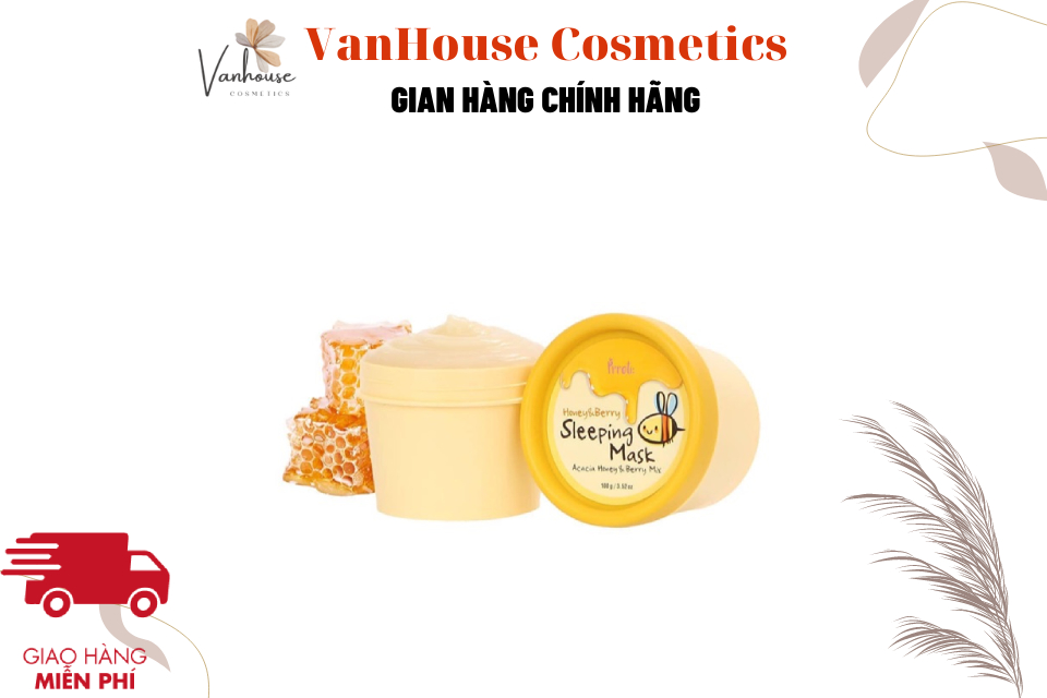 Mặt nạ ngủ chiết xuất mật ong prreti sleeping mask