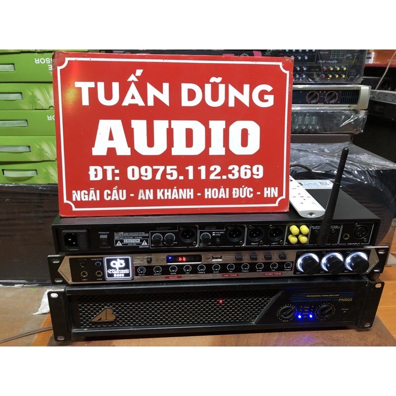 Vang cơ qt acoustic s600 - có khiển từ xa, chống hú, bluetooth, cổng quang - chính hãng