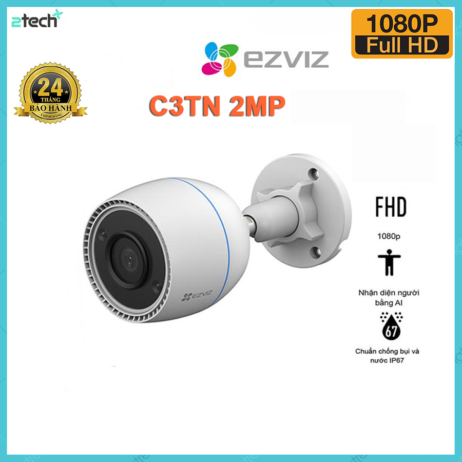 Camera ip wifi ngoài trời ezviz c3tn 2mp 1080p full hd