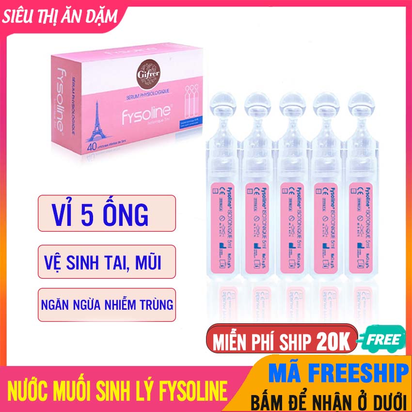 Nước muối sinh lý fysoline - nước muối sinh lý kháng khuẩn pháp màu hồng, vệ sinh mắt, mũi, miệng cho bé - nước muối vệ sinh cho bé, nước muối sinh lý cho trẻ sơ sinh - nuoc muoi fysoline