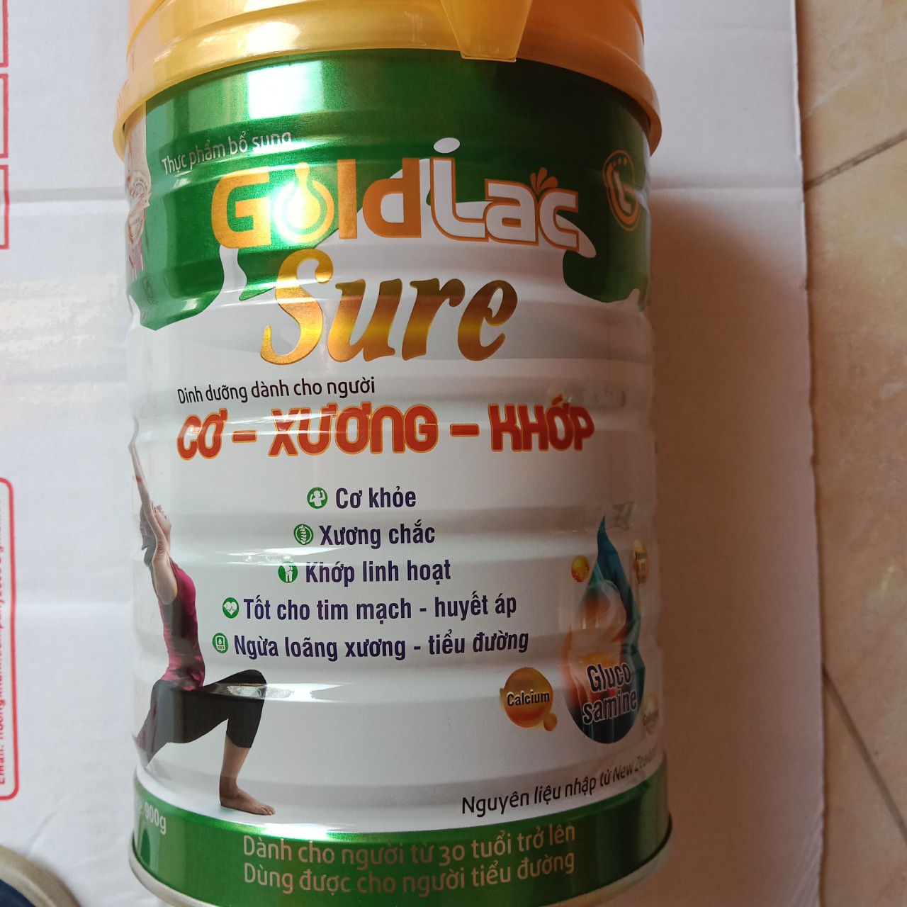 Sữa Xương Khớp Goldlac Sure 900g Khuyên dùng cho người già loãng xương