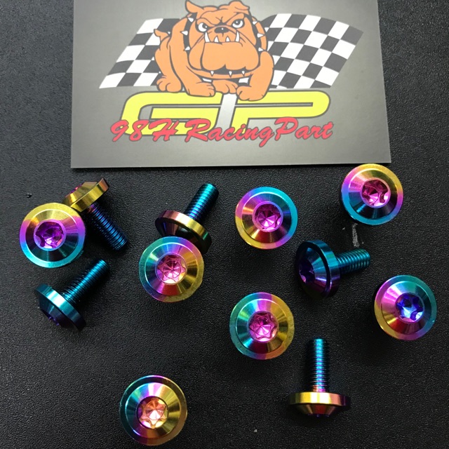 (Gr5 Xịn Loại 1) Combo 20 Ốc 6Li Gắn Full Áo Dè Ốp Pô Baga Dây Dầu Cần Ter Winner V1