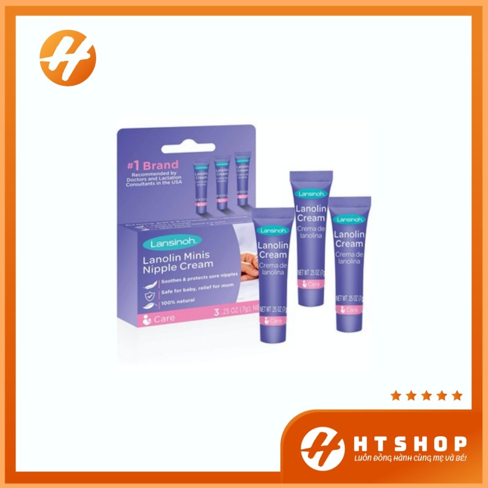 Kem Bôi Nứt Đầu Ti - Nứt Cổ Gà Lansinoh Mỹ Hiệu Quả Cho Mẹ An Toàn Cho Bé Tuýp 7Gram