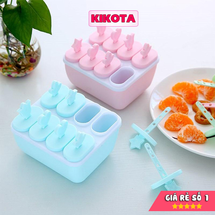 Khuôn khay làm kem 8 que tiện lợi