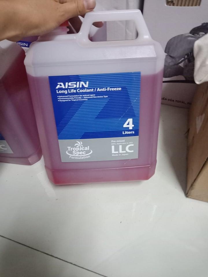 Nước Mát (đỏ - pha sẵn) AISIN Long Life Coolant 4L - OAT - Nước làm mát động cơ tiêu chuẩn. JAPAN