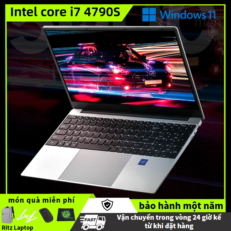 Máy tính xách tay chơi game Lenovo Intel Core i7 4790S Hiệu suất máy tính xách tay 15,6" Windows 11 Bảo hành 2 năm