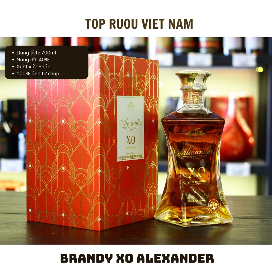 [Kèm Túi Hộp Đẹp] Brandy XO Alexander - Attitude - Royal Diamant 700ml [Chính Hãng][Top Rượu VN]