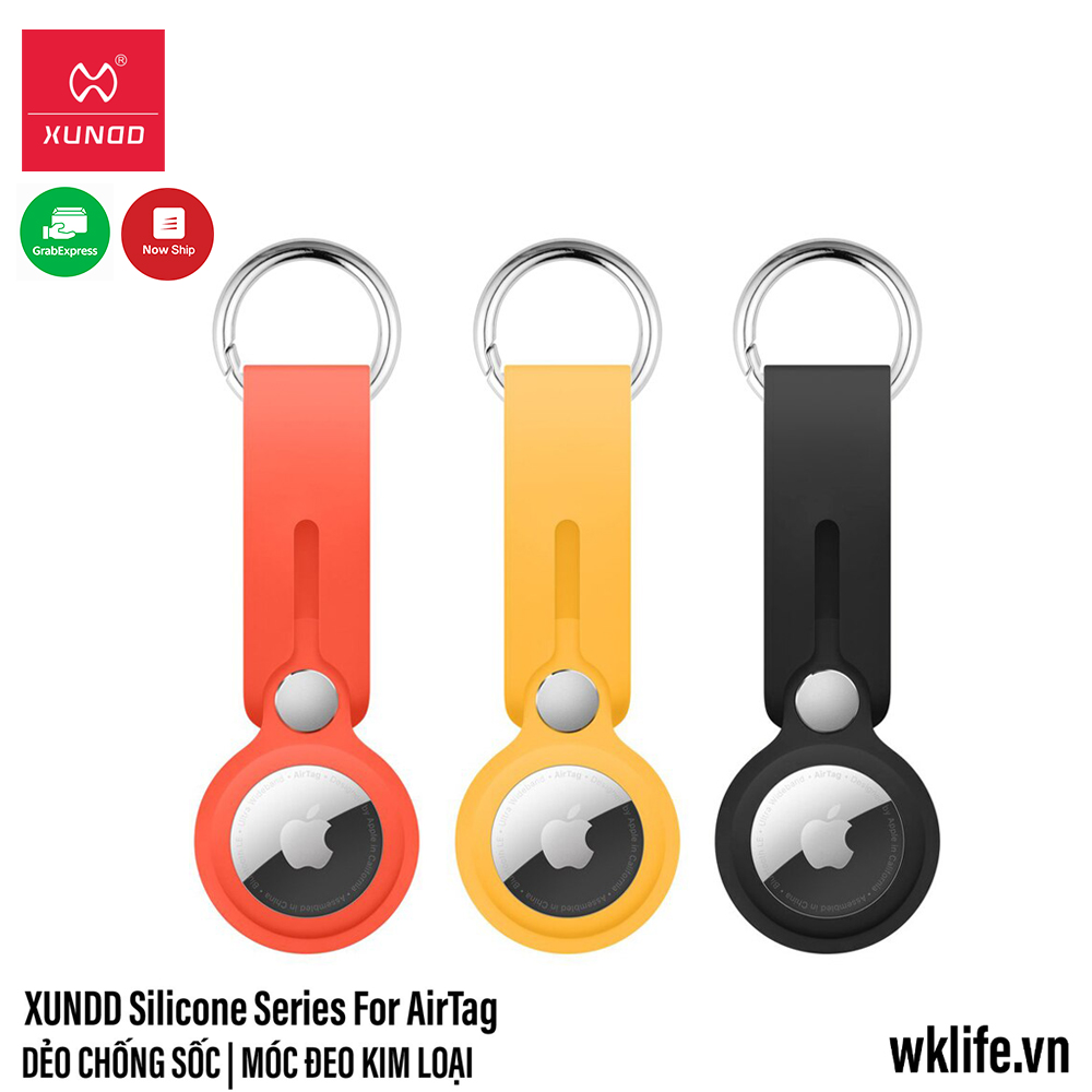 Vỏ Silicon Apple Airtag XUNDD KeyRing Tặng Móc Khoá