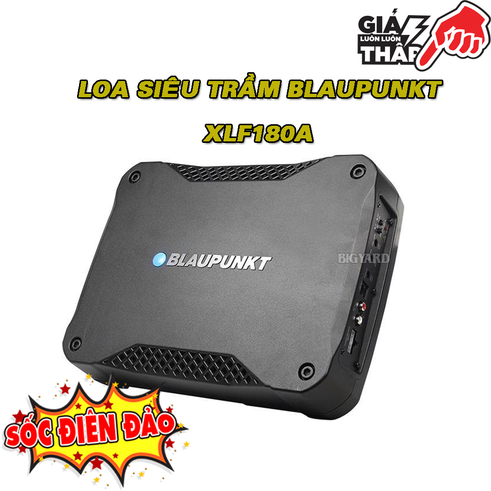 Loa Sub gầm ghế Blaupunkt XLf180, Loa siêu trầm lắp cho ô tô, tăng thêm âm thanh trầm ấm
